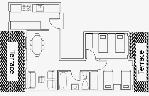 Apartment Elvyra Floor Plan